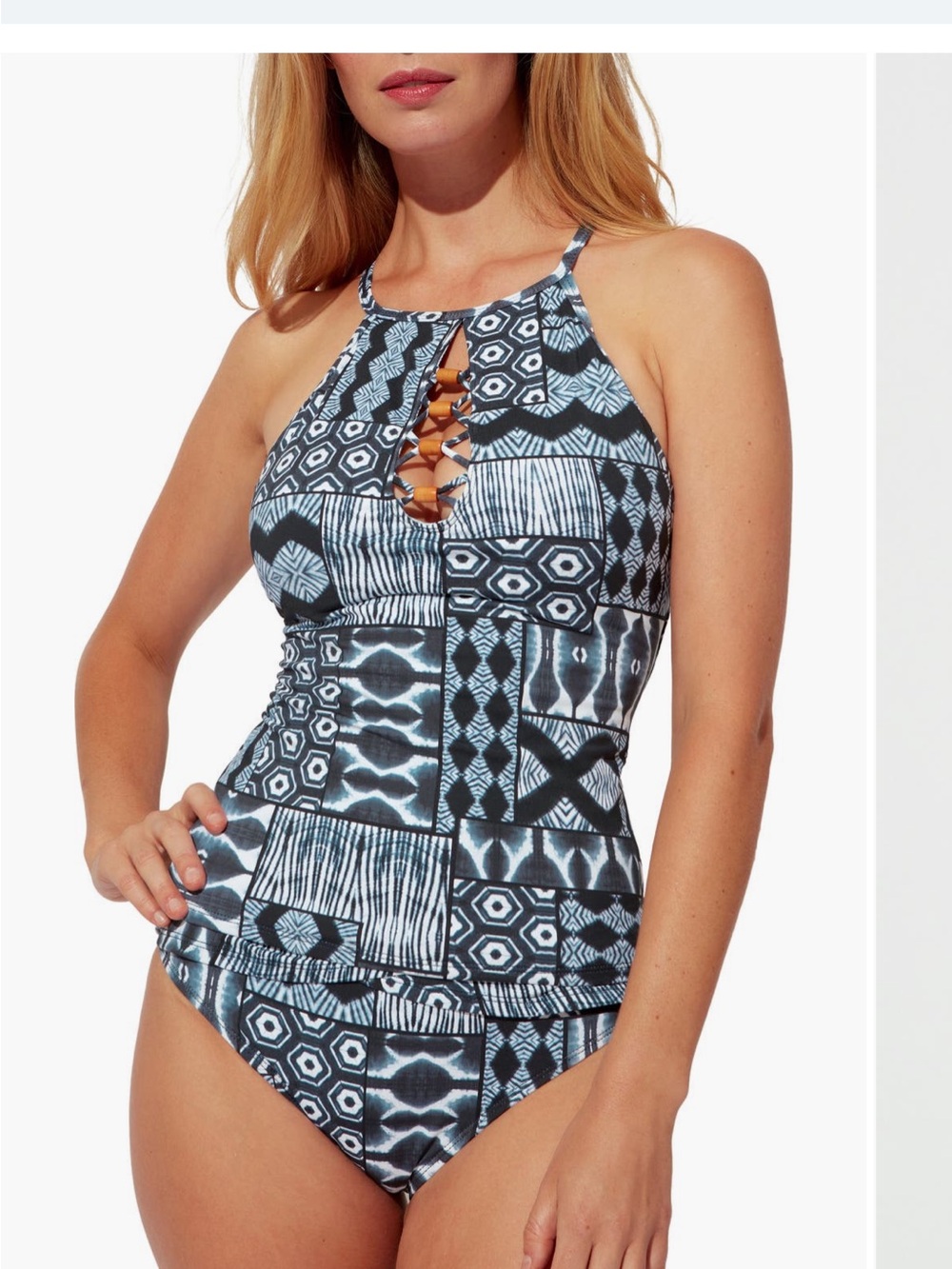 BLEU by Rod Beattie Island Time Tankini Top